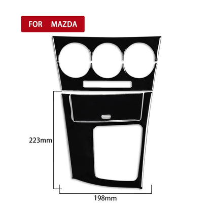 For Mazda 3 Axela 2010-2013 4 in 1 Car AC Gear Frame Set B Decorative Sticker, Right Drive - Car Interior Mouldings by PMC Jewellery | Online Shopping South Africa | PMC Jewellery | Buy Now Pay Later Mobicred