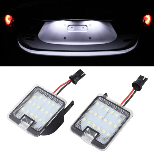 2pcs For Ford Focus 2015- Car License Plate Lamp - License Plate Lights by PMC Jewellery | Online Shopping South Africa | PMC Jewellery | Buy Now Pay Later Mobicred