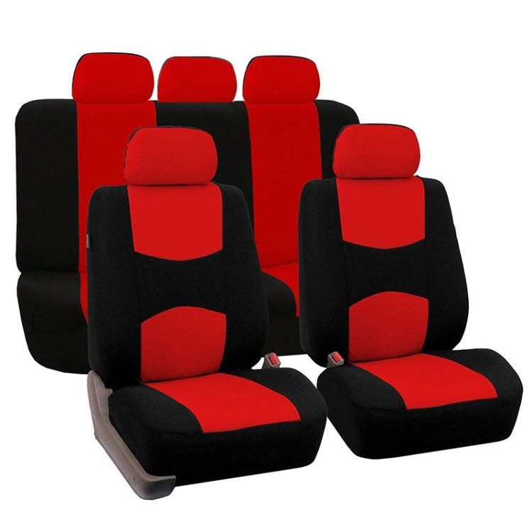 9 in 1 Universal Four Seasons Anti-Slippery Cushion Mat Set for 5 Seat Car, Style:Ordinary (Red) - Seat Accessories by PMC Jewellery | Online Shopping South Africa | PMC Jewellery | Buy Now Pay Later Mobicred