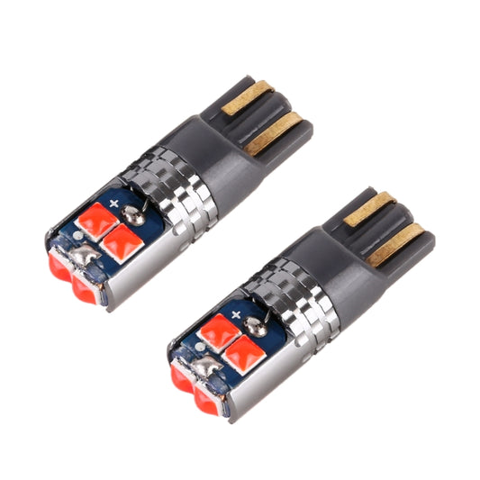 2 PCS T10 / W5W / 168 DC12-24V / 1.8W / 6000K / 140LM Car Clearance Light 4LEDs SMD-3030 Lamp Beads with Decoding & Constant Current (Red Light) - Clearance Lights by PMC Jewellery | Online Shopping South Africa | PMC Jewellery | Buy Now Pay Later Mobicred