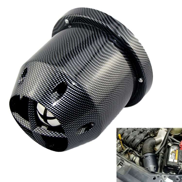 XH-UN005 Car Universal Modified High Flow Mushroom Head Style Intake Filter for 76mm Air Filter (Carbon Fiber Black) - Air Intake System by PMC Jewellery | Online Shopping South Africa | PMC Jewellery | Buy Now Pay Later Mobicred