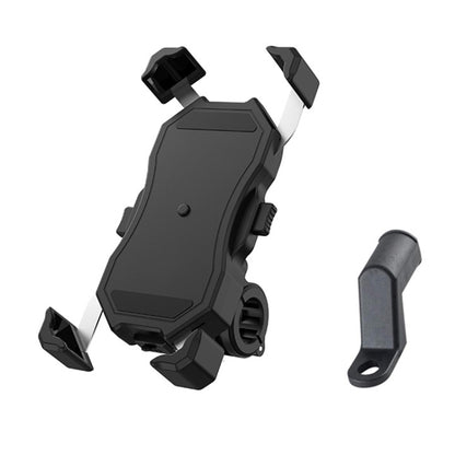 Motorcycle / Bicycle Semi-automatic Contraction Fixing Bracket Phone Holder - Holder by PMC Jewellery | Online Shopping South Africa | PMC Jewellery | Buy Now Pay Later Mobicred