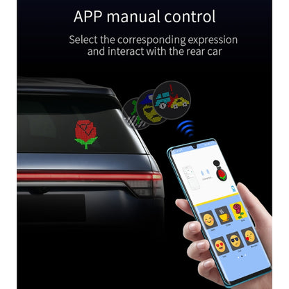 EM01 Car Bluetooth Intelligent LED Expression Sticker Emoticons APP Manual Control - Others by PMC Jewellery | Online Shopping South Africa | PMC Jewellery | Buy Now Pay Later Mobicred