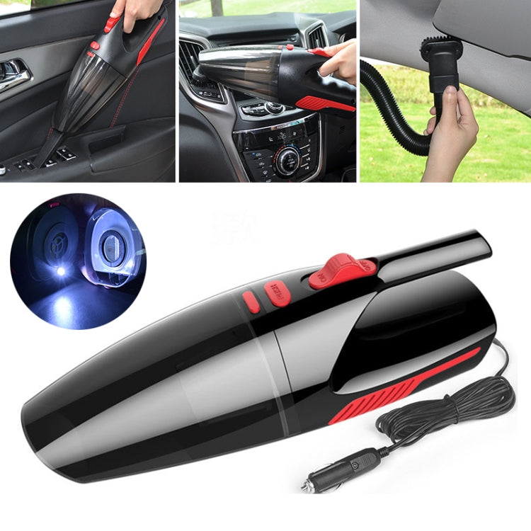 Car Wired Portable 120W Handheld Powerful Vacuum Cleaner with LED Light Cable Length: 5m(Black) - Vacuum Cleaner by PMC TechLife | Online Shopping South Africa | PMC TechLife | Buy Now Pay Later Mobicred