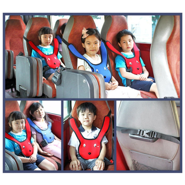 Car Child Rabbit Double Shoulder Seat Belt Adjuster (Red) - free shipping - PMC Jewellery - Order now!