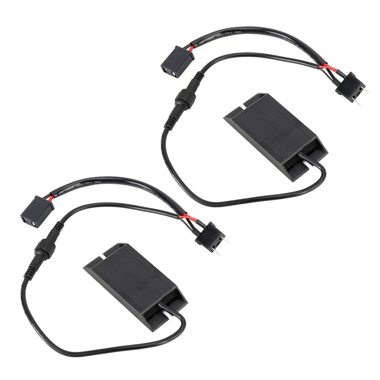 2 PCS H7 DC12V 50W 6 Ohms Fog Light Split Dual Resistance Decoder - Headlight Ballast by PMC Jewellery | Online Shopping South Africa | PMC Jewellery | Buy Now Pay Later Mobicred