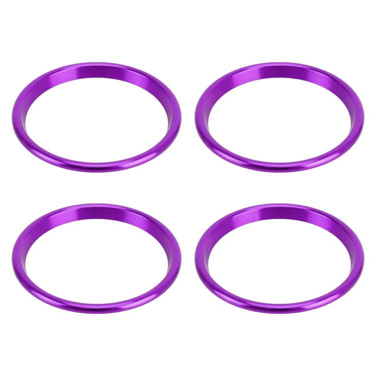 4 PCS Car Metal Air Outlet Decorative Outside Ring for Audi A3 / S3 / Q2L (Purple) - Decoration Rings by PMC Jewellery | Online Shopping South Africa | PMC Jewellery | Buy Now Pay Later Mobicred