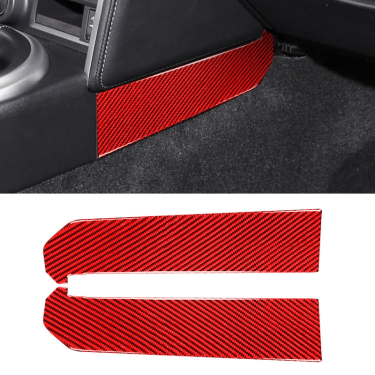 Car Carbon Fiber Central Control Side Gear Position Decorative Sticker for Subaru BRZ / Toyota 86 2013-2020, Left and Right Drive Universal (Red) - Car Interior Mouldings by PMC Jewellery | Online Shopping South Africa | PMC Jewellery | Buy Now Pay Later Mobicred