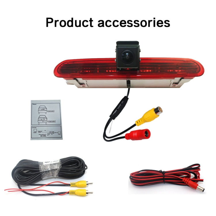 PZ472 Car Waterproof 170 Degree Brake Light View Camera for Fiat / Opel - Rear View Cameras by PMC Jewellery | Online Shopping South Africa | PMC Jewellery | Buy Now Pay Later Mobicred