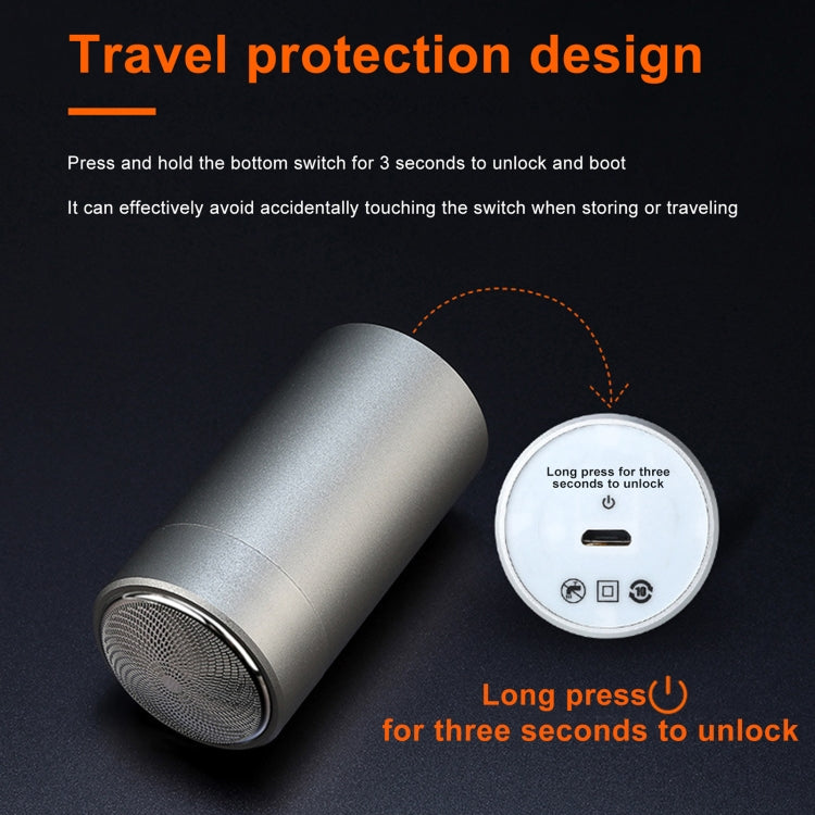 SD-05 Multifunctional Portable Car Turbo Mini Electric Shaver (Silver) - Electric Shavers by PMC TechLife | Online Shopping South Africa | PMC TechLife | Buy Now Pay Later Mobicred