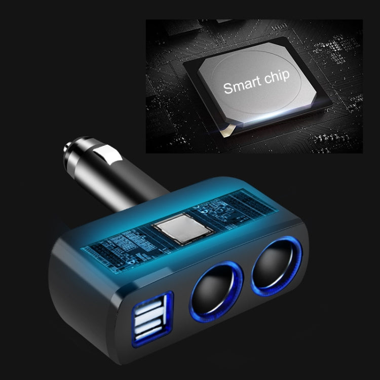 SHUNWEI SD-1918 80W 3.1A Car 2 in 1 Dual USB Charger (White) - Cigar Socket by SHUNWEI | Online Shopping South Africa | PMC TechLife | Buy Now Pay Later Mobicred