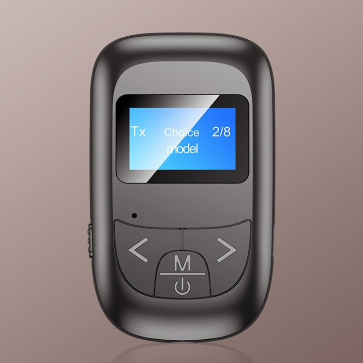 T-14 Bluetooth 5.0 2 In 1 LCD Digital Display Bluetooth Adapter Receiver Transmitter(Black) - Bluetooth Adapters by PMC TechLife | Online Shopping South Africa | PMC TechLife | Buy Now Pay Later Mobicred