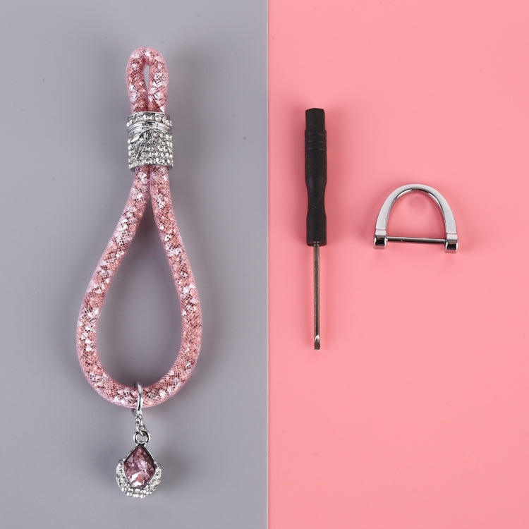 Car Diamond Metal + Plastic Keychain (Pink) - Key Rings by PMC TechLife | Online Shopping South Africa | PMC TechLife