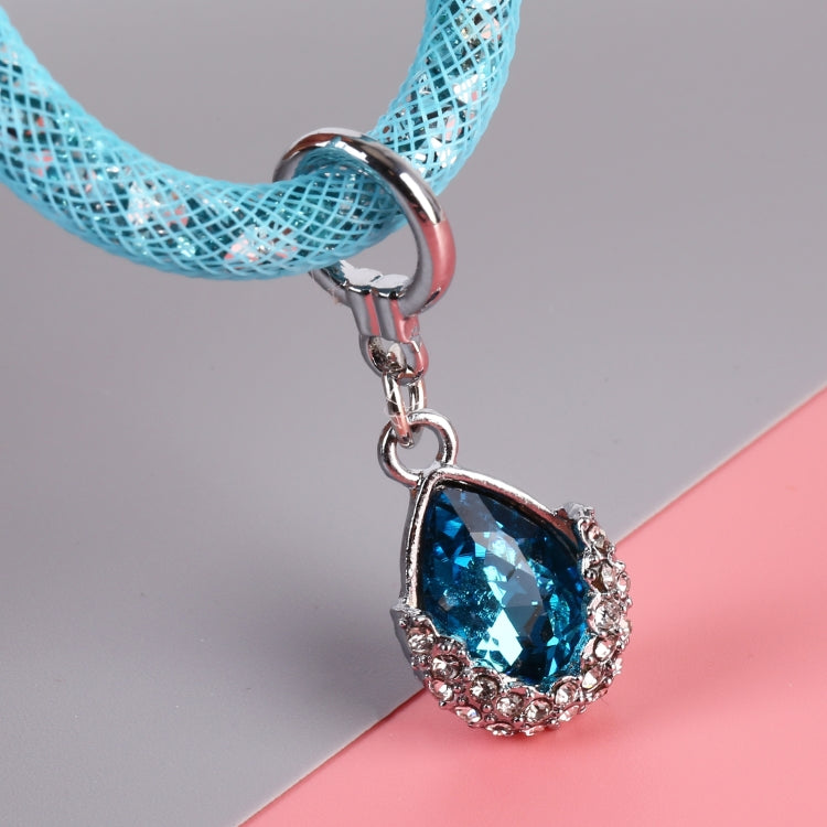 Car Diamond Metal + Plastic Keychain (Baby Blue) - Key Rings by PMC TechLife | Online Shopping South Africa | PMC TechLife