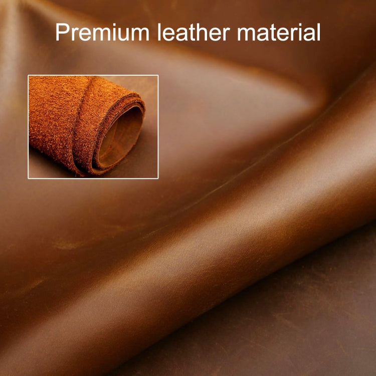 Hallmo Car Cowhide Leather Key Protective Cover Key Case for Tesla Model X B Style(Brown) - free shipping - PMC TechLife - Order now!