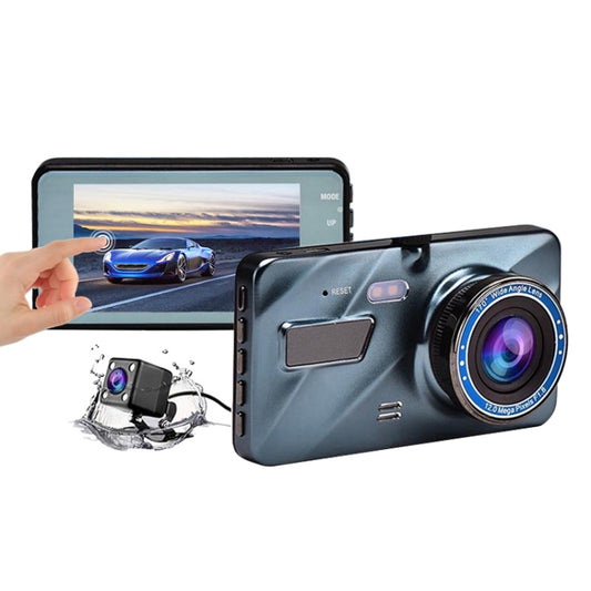 4 inch Touch Screen Car 2.5D HD 1080P Dual Recording Driving Recorder DVR Support Parking Monitoring / Loop Recording - Car DVRs by PMC Jewellery | Online Shopping South Africa | PMC Jewellery | Buy Now Pay Later Mobicred