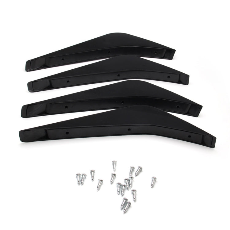 4 PCS Car Modified ABS Rear Wing Side Spoiler Lip for Chevrolet Corvette - Decorative Strip by PMC TechLife | Online Shopping South Africa | PMC TechLife | Buy Now Pay Later Mobicred