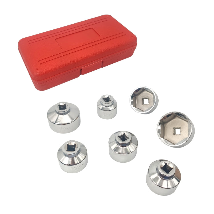 ZK-077 7 in 1 Car Cartridge Housing Oil Filter Cap Wrench Socket Set Tool Kit - Engine Repair Tools by PMC Jewellery | Online Shopping South Africa | PMC Jewellery | Buy Now Pay Later Mobicred