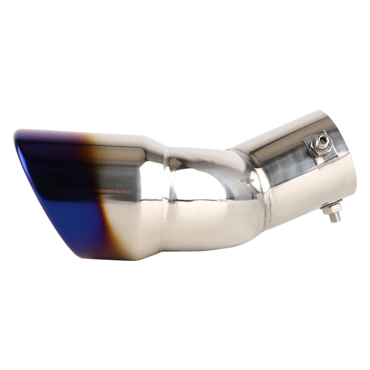 Universal Car Styling Stainless Steel Elbow Exhaust Tail Muffler Tip Pipe, Inside Diameter: 6cm (Blue) - Exhaust Pipes by PMC TechLife | Online Shopping South Africa | PMC TechLife | Buy Now Pay Later Mobicred