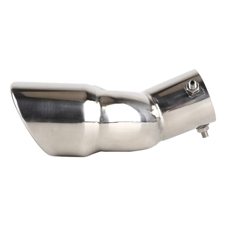 Universal Car Styling Stainless Steel Elbow Exhaust Tail Muffler Tip Pipe, Inside Diameter: 6cm (Silver) - Exhaust Pipes by PMC Jewellery | Online Shopping South Africa | PMC Jewellery