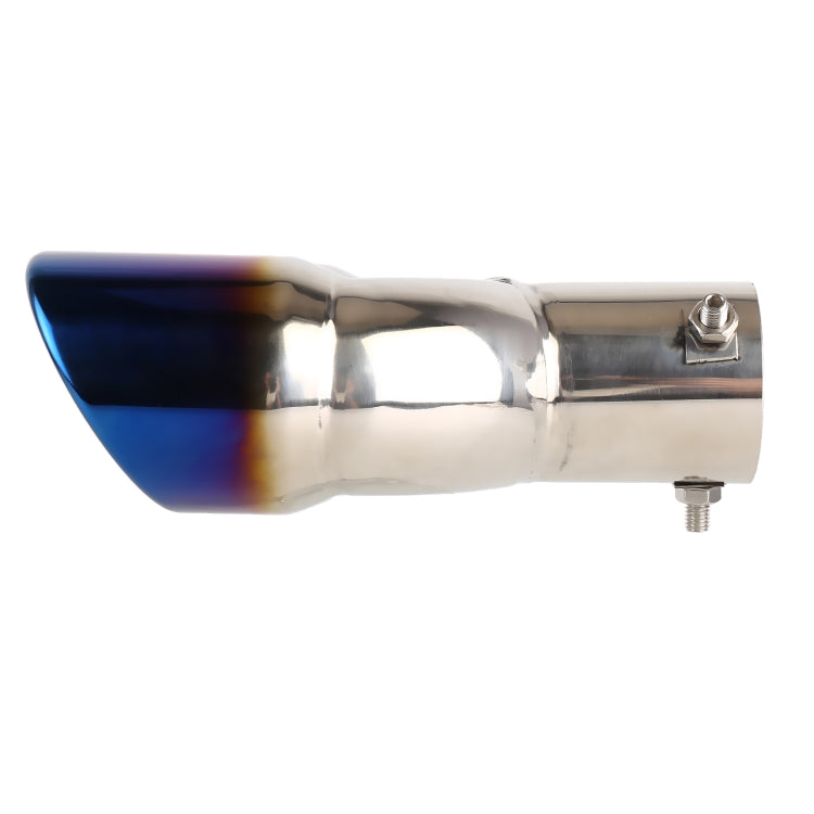 Universal Car Styling Stainless Steel Straight Exhaust Tail Muffler Tip Pipe, Inside Diameter: 6cm (Blue) - Exhaust Pipes by PMC TechLife | Online Shopping South Africa | PMC TechLife | Buy Now Pay Later Mobicred