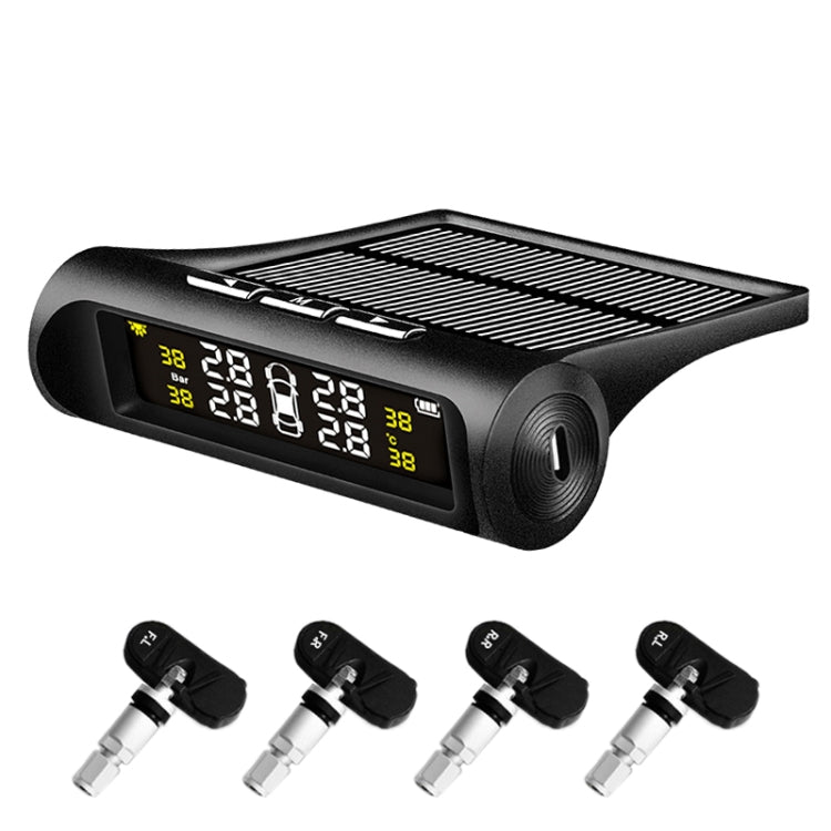 YB-P0248 Universal Car Wireless Solar Built-in TPMS Tire Pressure Monitor Detector - Tire Pressure Gauges by PMC TechLife | Online Shopping South Africa | PMC TechLife | Buy Now Pay Later Mobicred