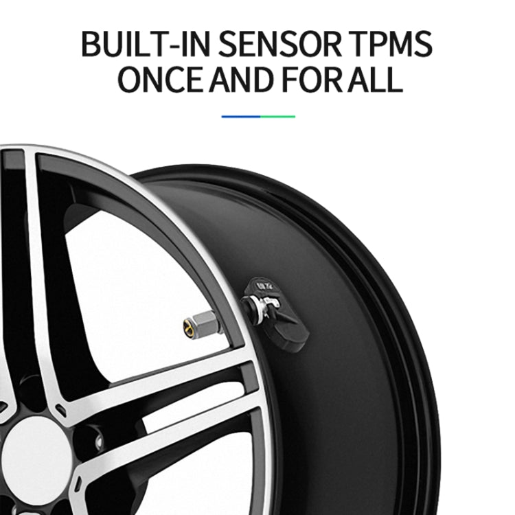 YB-P0248 Universal Car Wireless Solar Built-in TPMS Tire Pressure Monitor Detector - Tire Pressure Gauges by PMC TechLife | Online Shopping South Africa | PMC TechLife | Buy Now Pay Later Mobicred