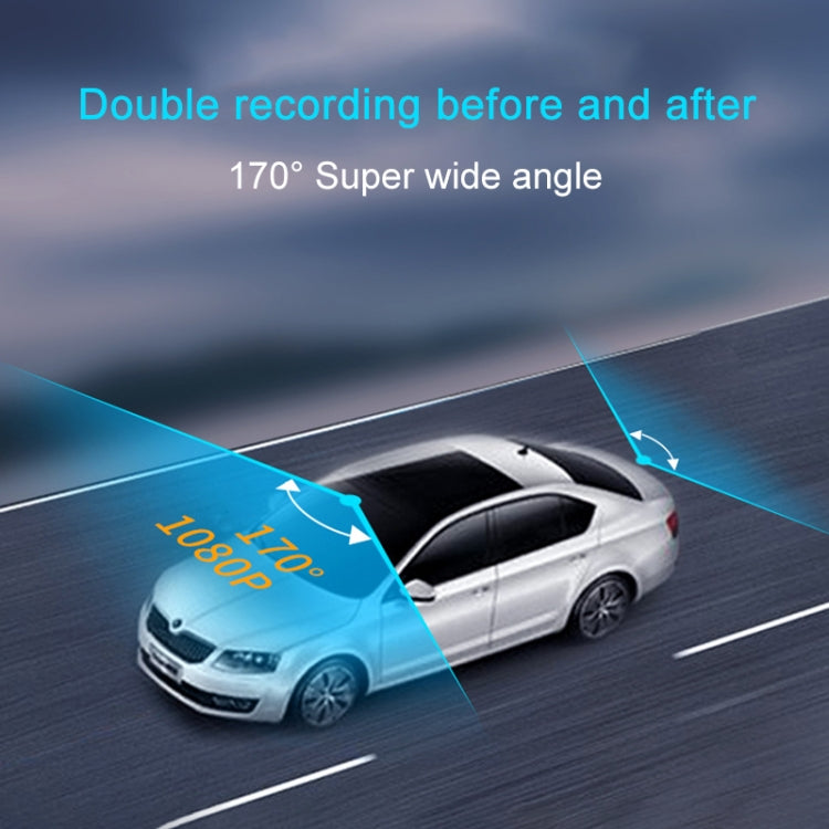 4.5 inch Car Rearview Mirror HD 1080P Double Recording Driving Recorder DVR Support Motion Detection / Loop Recording - Car DVRs by PMC Jewellery | Online Shopping South Africa | PMC Jewellery | Buy Now Pay Later Mobicred