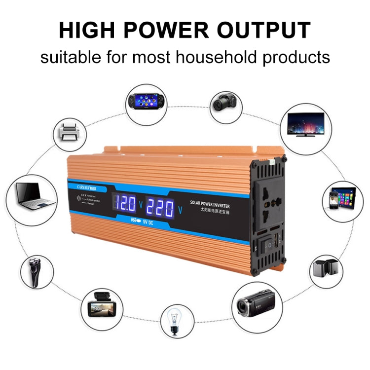 Carmaer Modified Sine Wave 24V to 220V 1600W Car Multi-function Double Digital Display Inverter Household Power Converter - Modified Square Wave by PMC TechLife | Online Shopping South Africa | PMC TechLife | Buy Now Pay Later Mobicred