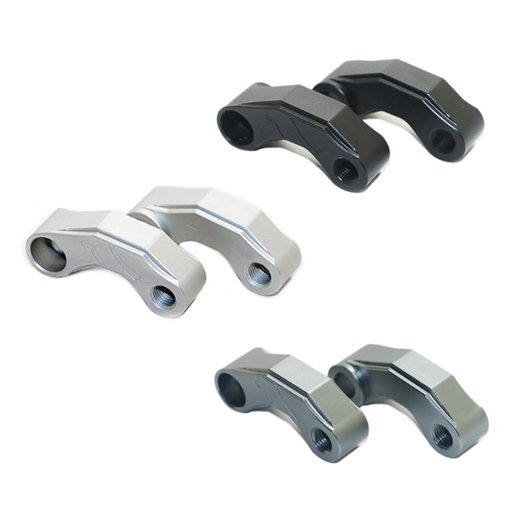 SF-YSZ-2 Mirror Code Motorcycle Modification Aluminum Alloy CNC Rearview Extension Bracket Set (Black) - Others by PMC TechLife | Online Shopping South Africa | PMC TechLife | Buy Now Pay Later Mobicred