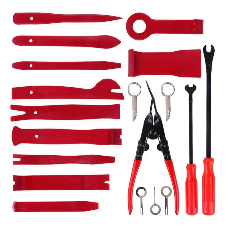 19 in 1 Car Audio Disassembly Tool Interior Disassembly Modification Tool (Red) - Hand Tool Sets by PMC Jewellery | Online Shopping South Africa | PMC Jewellery | Buy Now Pay Later Mobicred