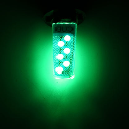 10 PCS T10 DC12V / 1.2W Car Clearance Light 12LEDs COB Lamp Beads (Green Light) - Clearance Lights by PMC Jewellery | Online Shopping South Africa | PMC Jewellery | Buy Now Pay Later Mobicred