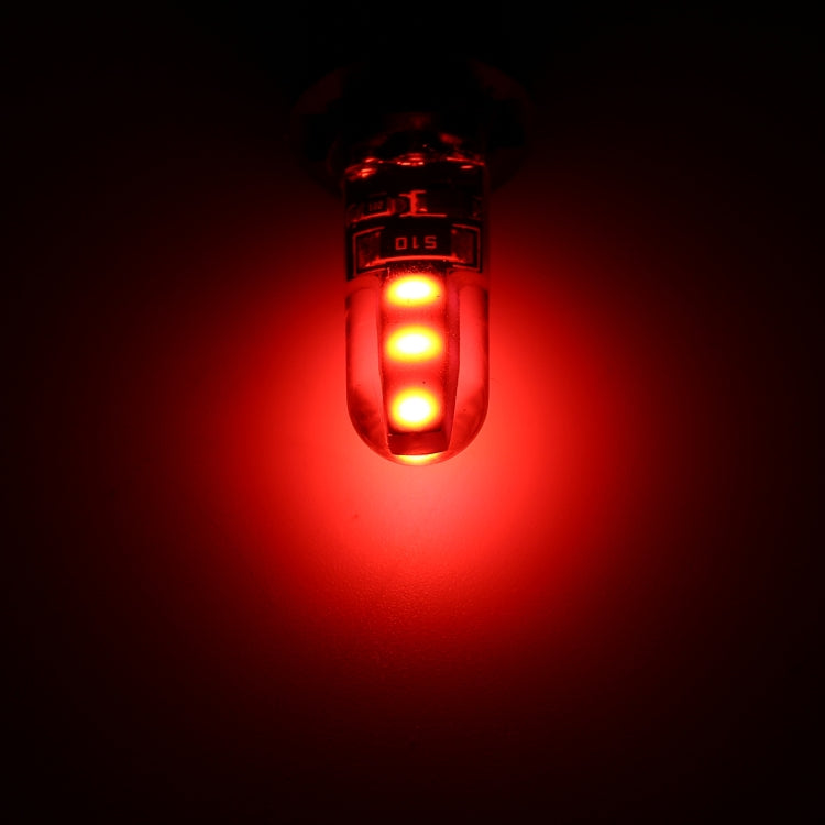 10 PCS T10 DC12V / 1W Car Clearance Light COB Lamp Beads (Red Light) - Clearance Lights by PMC TechLife | Online Shopping South Africa | PMC TechLife | Buy Now Pay Later Mobicred