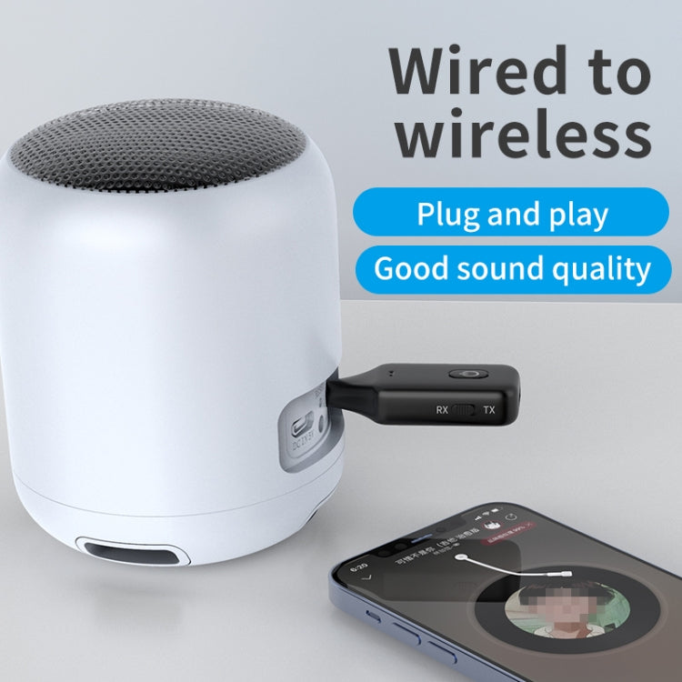 A60 3 in 1 Car Bluetooth Receiver Transmitter 3.5AUX Hands-free Call - Bluetooth Car Kits by PMC TechLife | Online Shopping South Africa | PMC TechLife | Buy Now Pay Later Mobicred