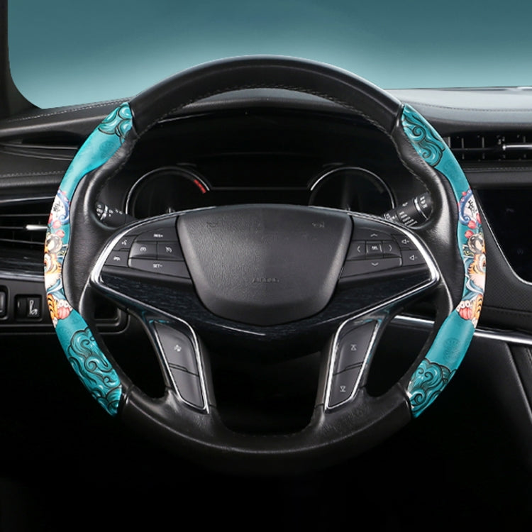 Car Universal China-Chic Relief Steering Wheel Cover (Tiger) - Steering Wheel Accessories by PMC Jewellery | Online Shopping South Africa | PMC Jewellery | Buy Now Pay Later Mobicred