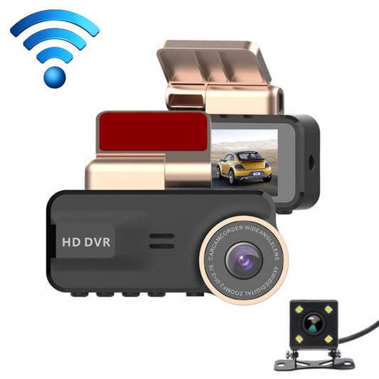 F22 3.16 inch 1080P HD Night Vision WiFi Connected Driving Recorder with Rear View Camera - Car DVRs by PMC Jewellery | Online Shopping South Africa | PMC Jewellery | Buy Now Pay Later Mobicred