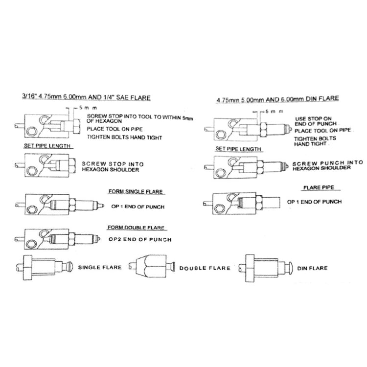 Car Modification 3/16 inch Brake Pipe Flaring Tool - Others by PMc TechLife | Online Shopping South Africa | PMc TechLife | Buy Now Pay Later Mobicred