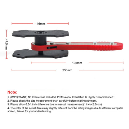 Car Ratchet Brake Piston Spreader Caliper Pad (Red) - Others by PMC Jewellery | Online Shopping South Africa | PMC Jewellery | Buy Now Pay Later Mobicred