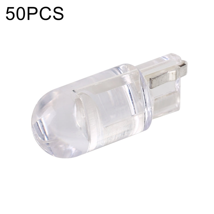 50 PCS T10 DC12V / 0.3W Car Clearance Light COB Lamp Beads(Blue Light) - Clearance Lights by PMC TechLife | Online Shopping South Africa | PMC TechLife | Buy Now Pay Later Mobicred