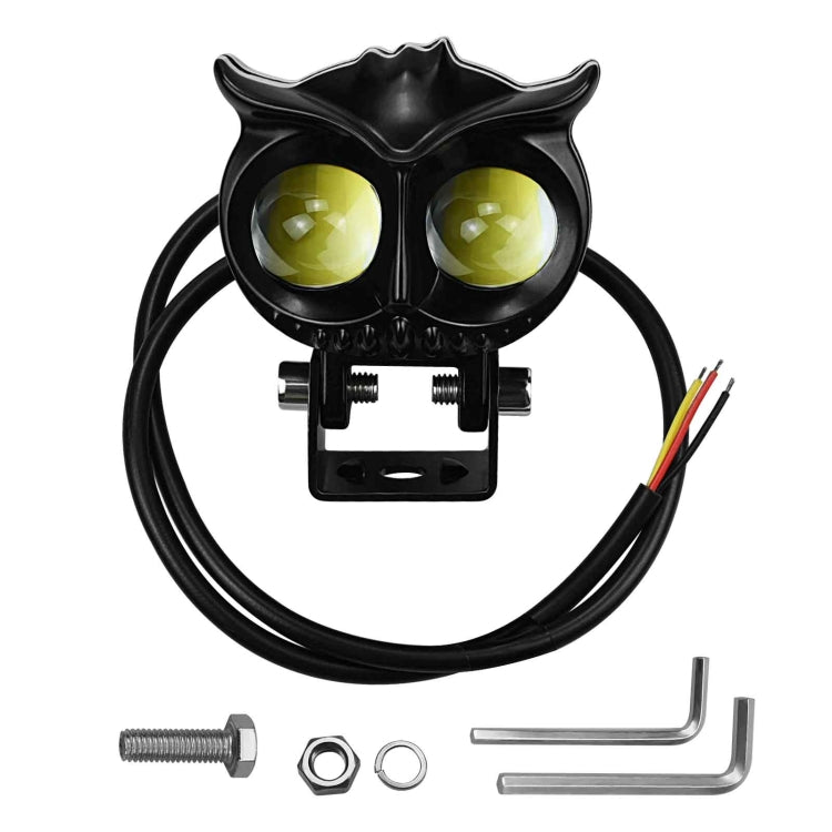 CS-1584A1 External Waterproof Double Lamp Bead LED Headlight Owl Bracket Type - LED Headlamps by PMC Jewellery | Online Shopping South Africa | PMC Jewellery | Buy Now Pay Later Mobicred