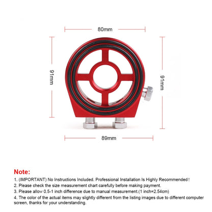 Car Modification Oil Temperature and Oil Pressure Gauge Adapter (Black) - Engine Fittings by PMC Jewellery | Online Shopping South Africa | PMC Jewellery | Buy Now Pay Later Mobicred