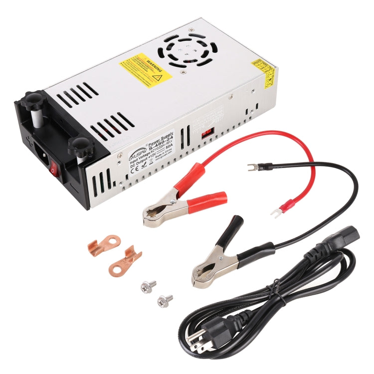 S-480-24 DC24V 480W 20A DIY Regulated DC Switching Power Supply Power Step-down Transformer with Clip, US Plug - Step-down Transformer by PMC TechLife | Online Shopping South Africa | PMC TechLife | Buy Now Pay Later Mobicred