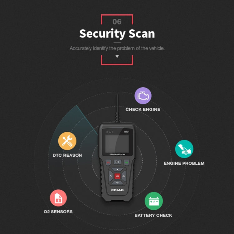 KINGBOLEN YA301 OBD2 Car Fault Diagnosis Tool Fault Analyzer - Electronic Test by PMC Jewellery | Online Shopping South Africa | PMC Jewellery | Buy Now Pay Later Mobicred