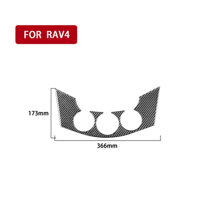 Carbon Fiber Car Central Control Switch Panel Decorative Sticker for Toyota Old RAV4 2006-2013,Left and Right Drive Universal - Car Interior Mouldings by PMC Jewellery | Online Shopping South Africa | PMC Jewellery | Buy Now Pay Later Mobicred