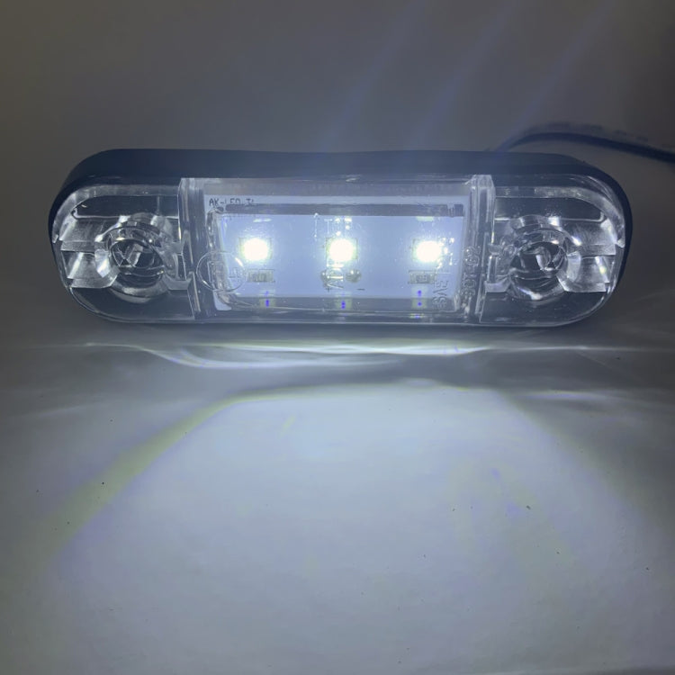 5 PCS MK-327 Car / Truck 3LEDs Side Marker Indicator Light Tail Light (White Light) - Clearance Lights by PMC TechLife | Online Shopping South Africa | PMC TechLife | Buy Now Pay Later Mobicred