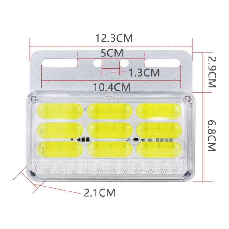 4 PCS ZS-9001 DC24V 9D Waterproof Car / Truck Side Marker Indicator Lights Bulb Lamp (White Light) - Clearance Lights by PMC Jewellery | Online Shopping South Africa | PMC Jewellery | Buy Now Pay Later Mobicred