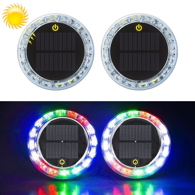 2 PCS Car Touch Light Solar LED Flashing Light - Warning Lights by PMC Jewellery | Online Shopping South Africa | PMC Jewellery | Buy Now Pay Later Mobicred