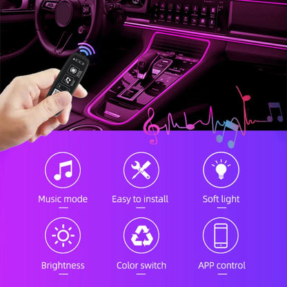 G101U 3m USB Car Colorful RGB Foot LED Atmosphere Light - Atmosphere lights by PMC Jewellery | Online Shopping South Africa | PMC Jewellery | Buy Now Pay Later Mobicred