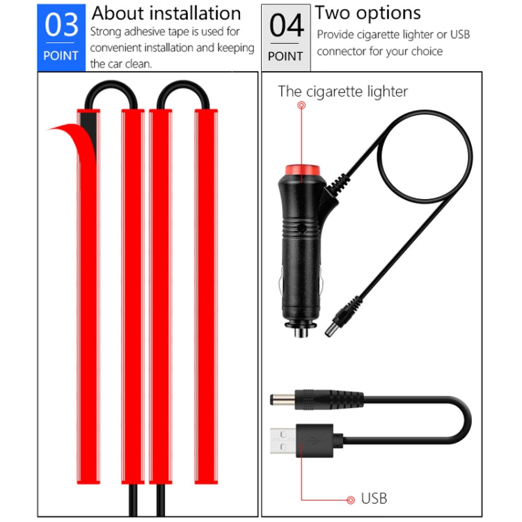 Y15 Cigarette Lighter Car Colorful RGB Foot LED Atmosphere Light - Atmosphere lights by PMC Jewellery | Online Shopping South Africa | PMC Jewellery | Buy Now Pay Later Mobicred