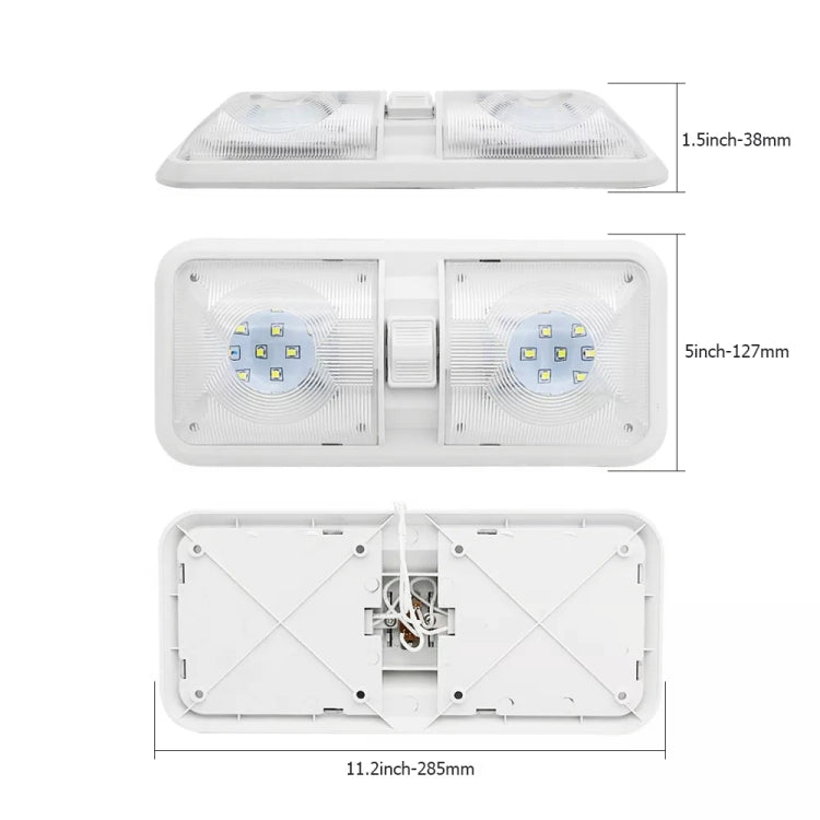 12V 48LEDs RV Camper Boat Ceiling Dome Light Spotlight - Dome Lights by PMC Jewellery | Online Shopping South Africa | PMC Jewellery | Buy Now Pay Later Mobicred